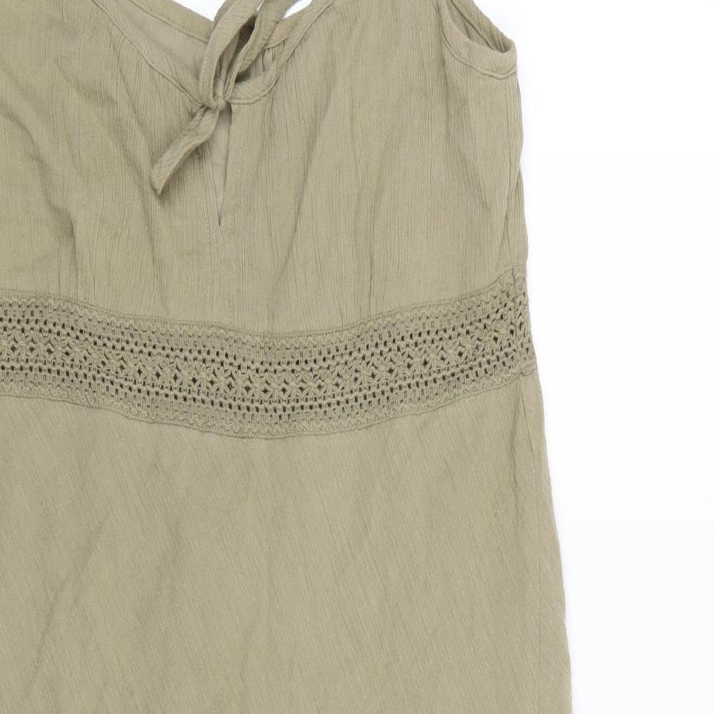 Marks and Spencer Womens Green  Woven A-Line  Size 10