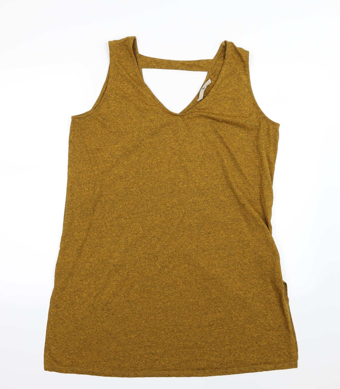 TU Womens Yellow  Jersey Basic Tank Size 18