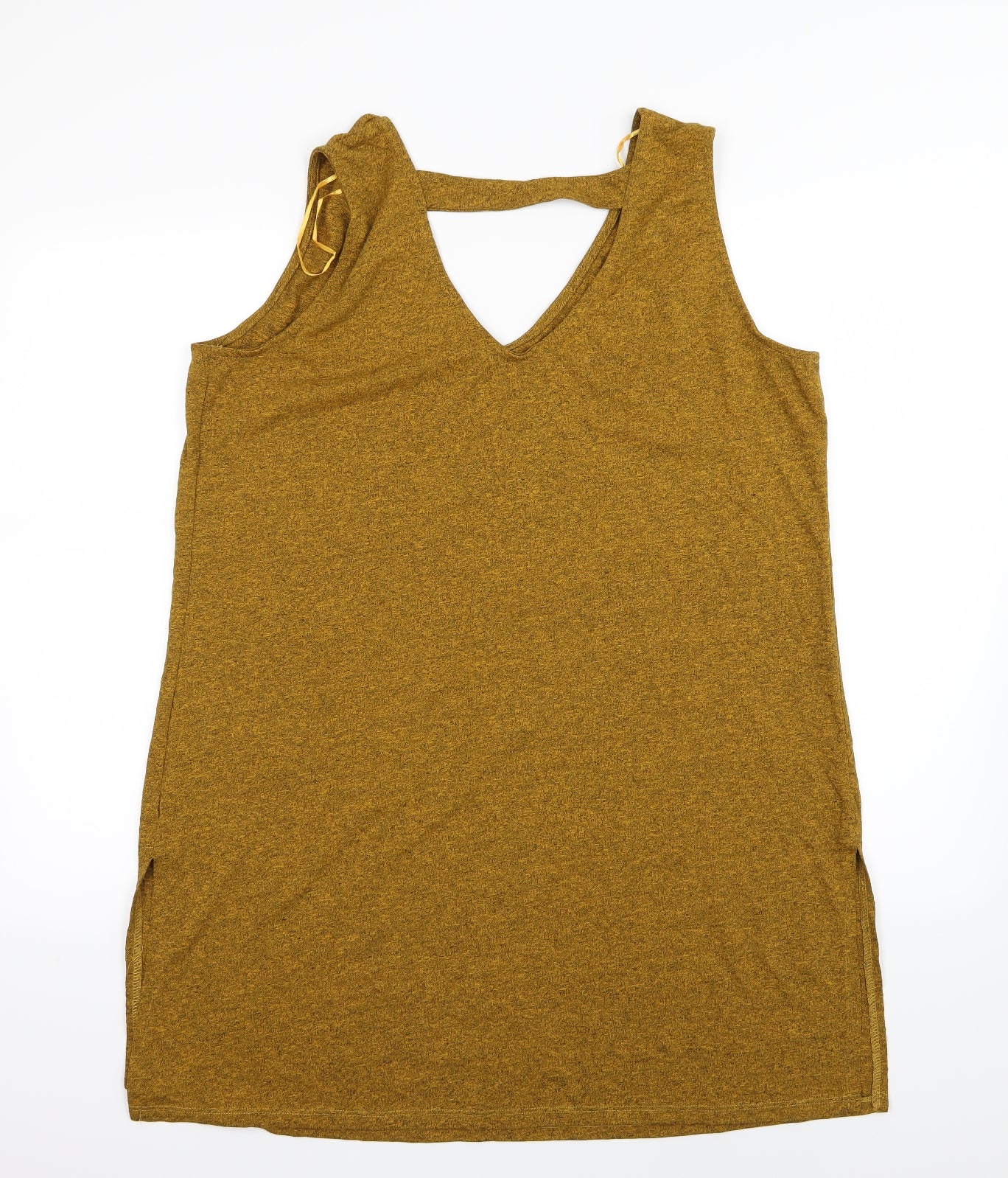 TU Womens Yellow  Jersey Basic Tank Size 18