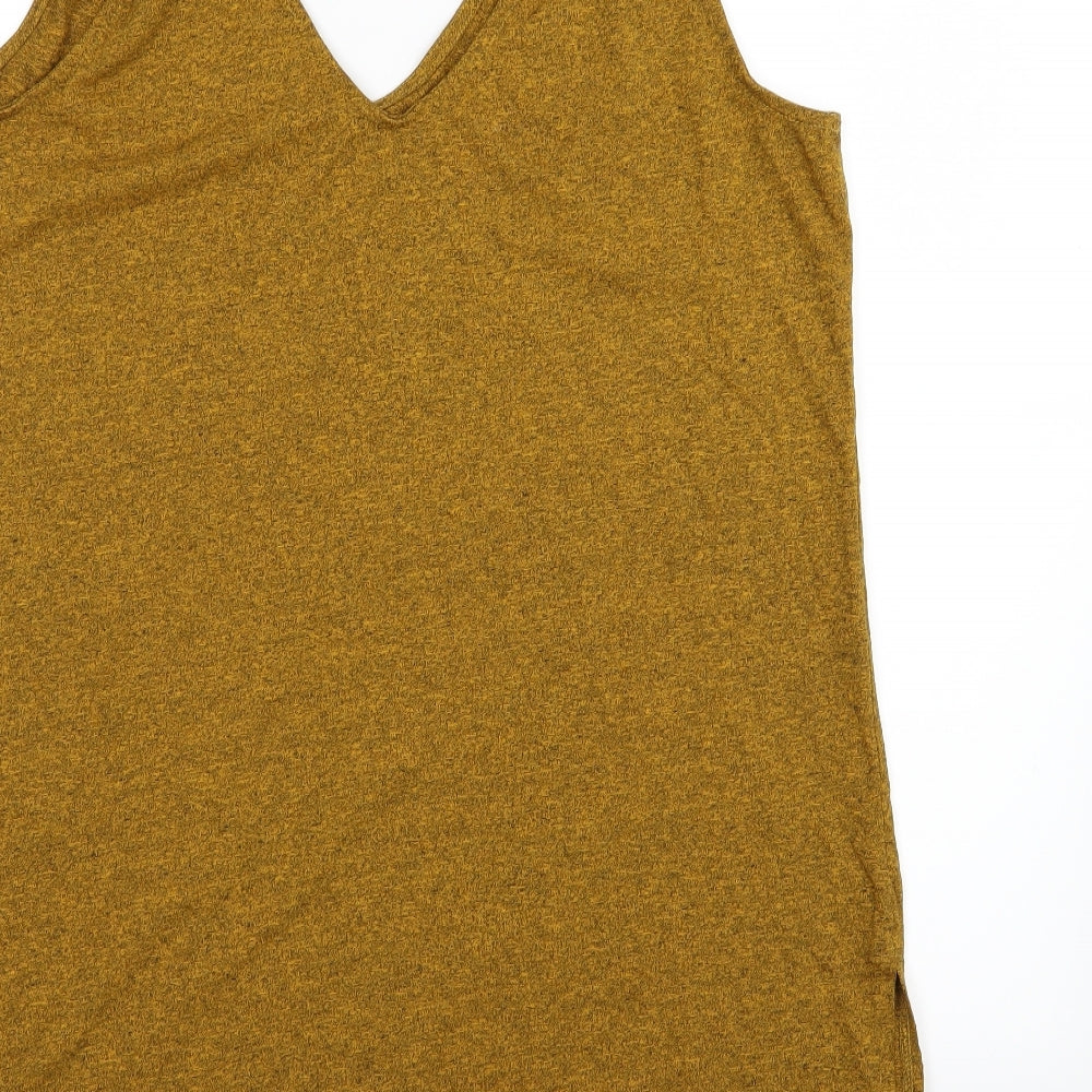 TU Womens Yellow  Jersey Basic Tank Size 18