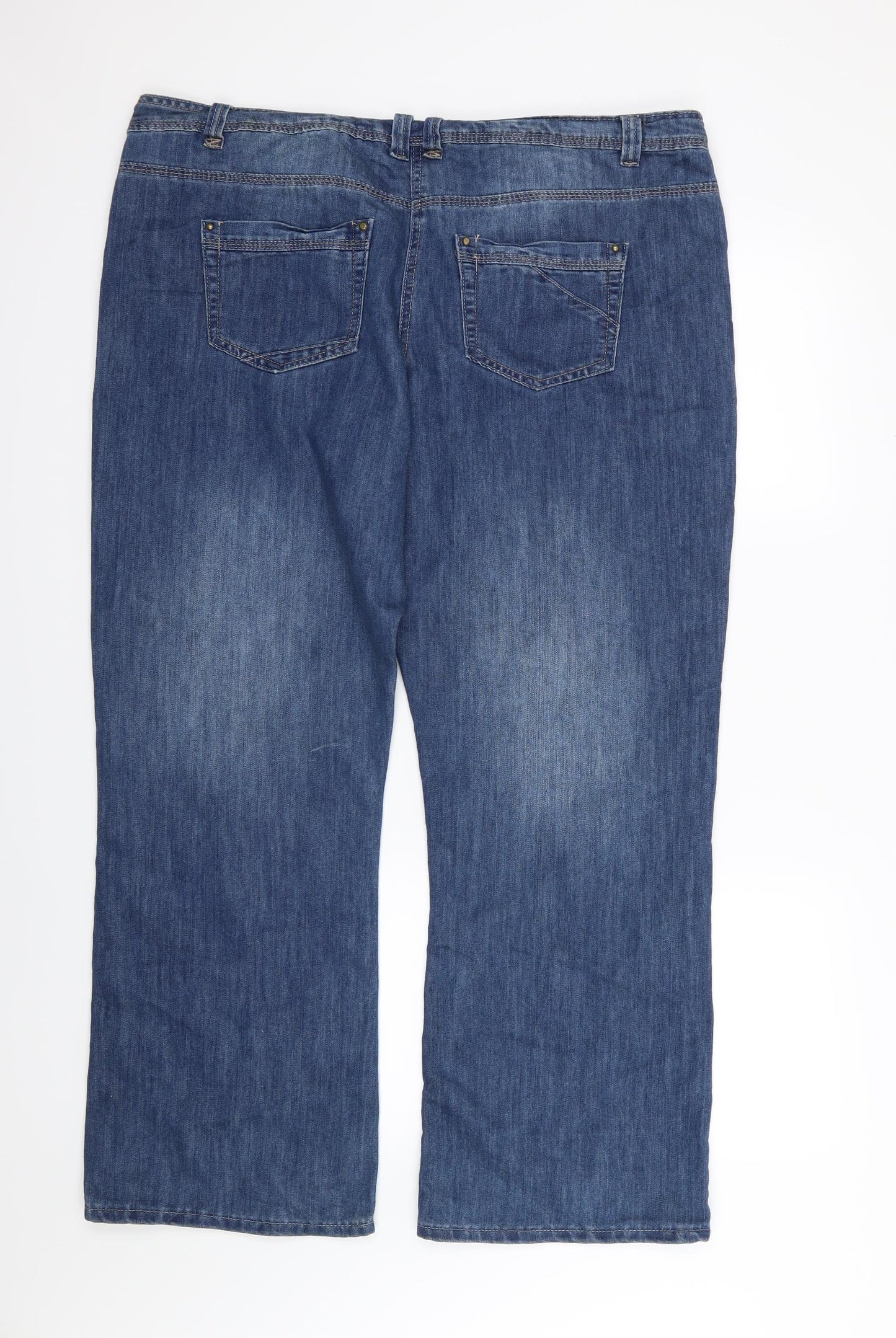 George Womens Blue  Denim Straight Jeans Size 20 L31 in - Slouch