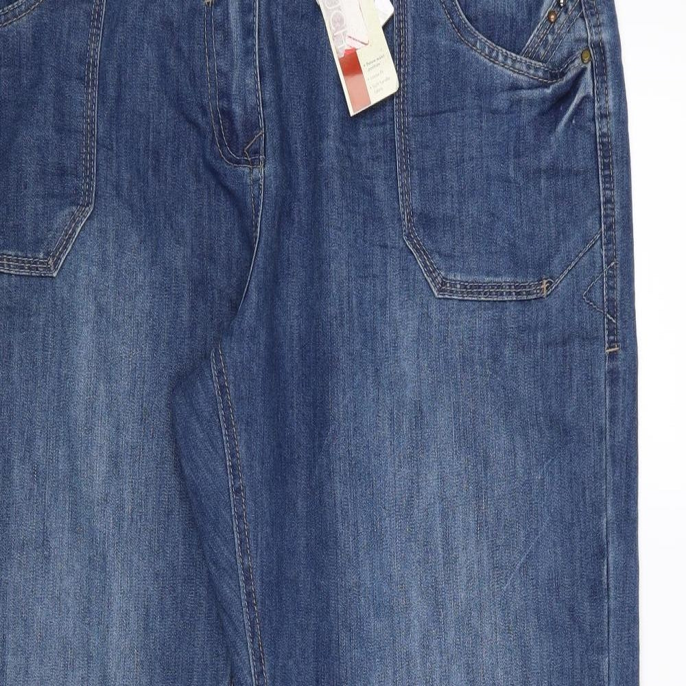 George Womens Blue  Denim Straight Jeans Size 20 L31 in - Slouch