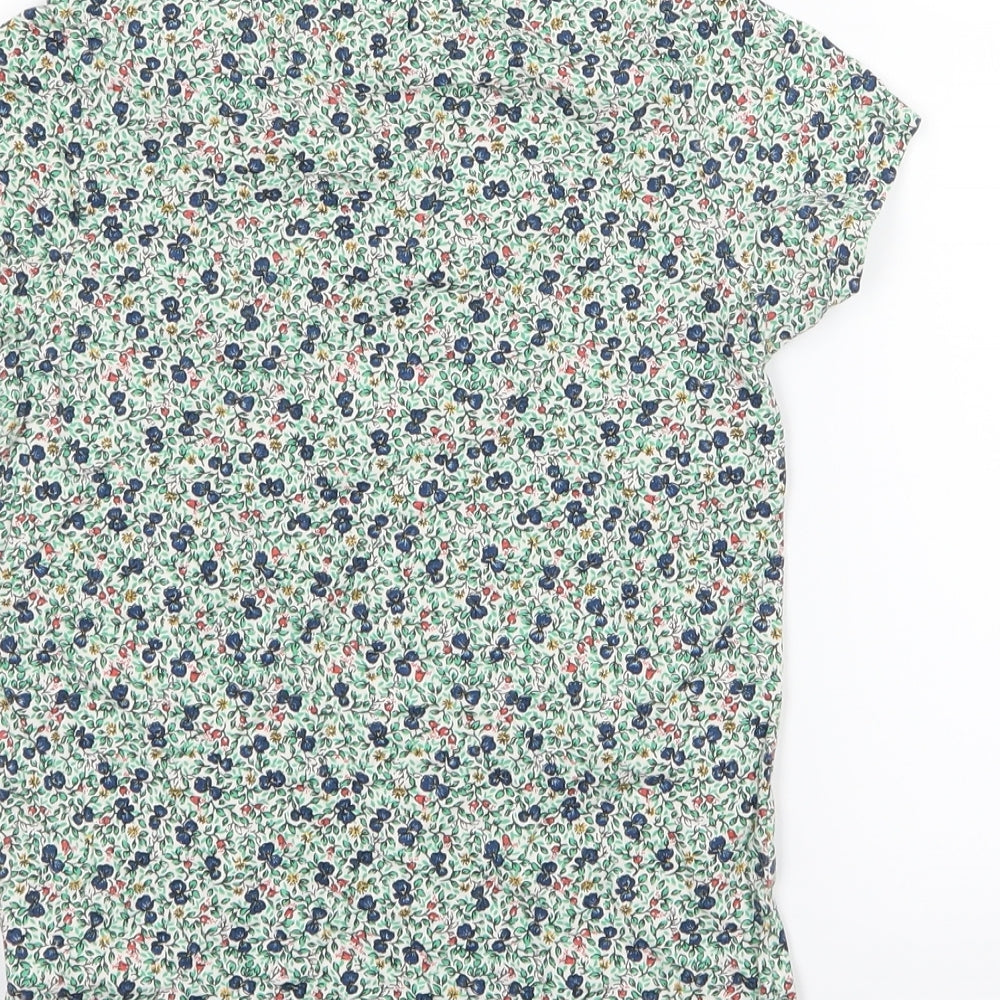 NEXT Girls Multicoloured Floral Jersey Basic T-Shirt Size 8 Years