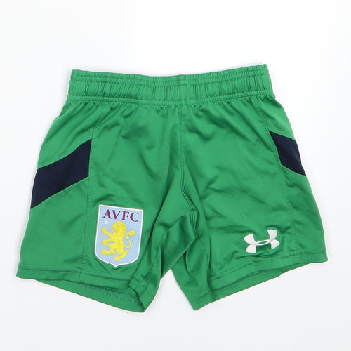 Under armour Boys Green   Sweat Shorts Size XS - AVFC