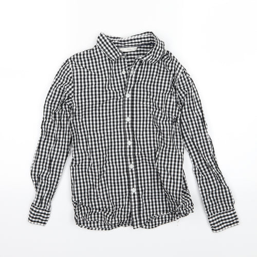 Mango Boys Gold Check Woven Basic Button-Up Size 10 Years