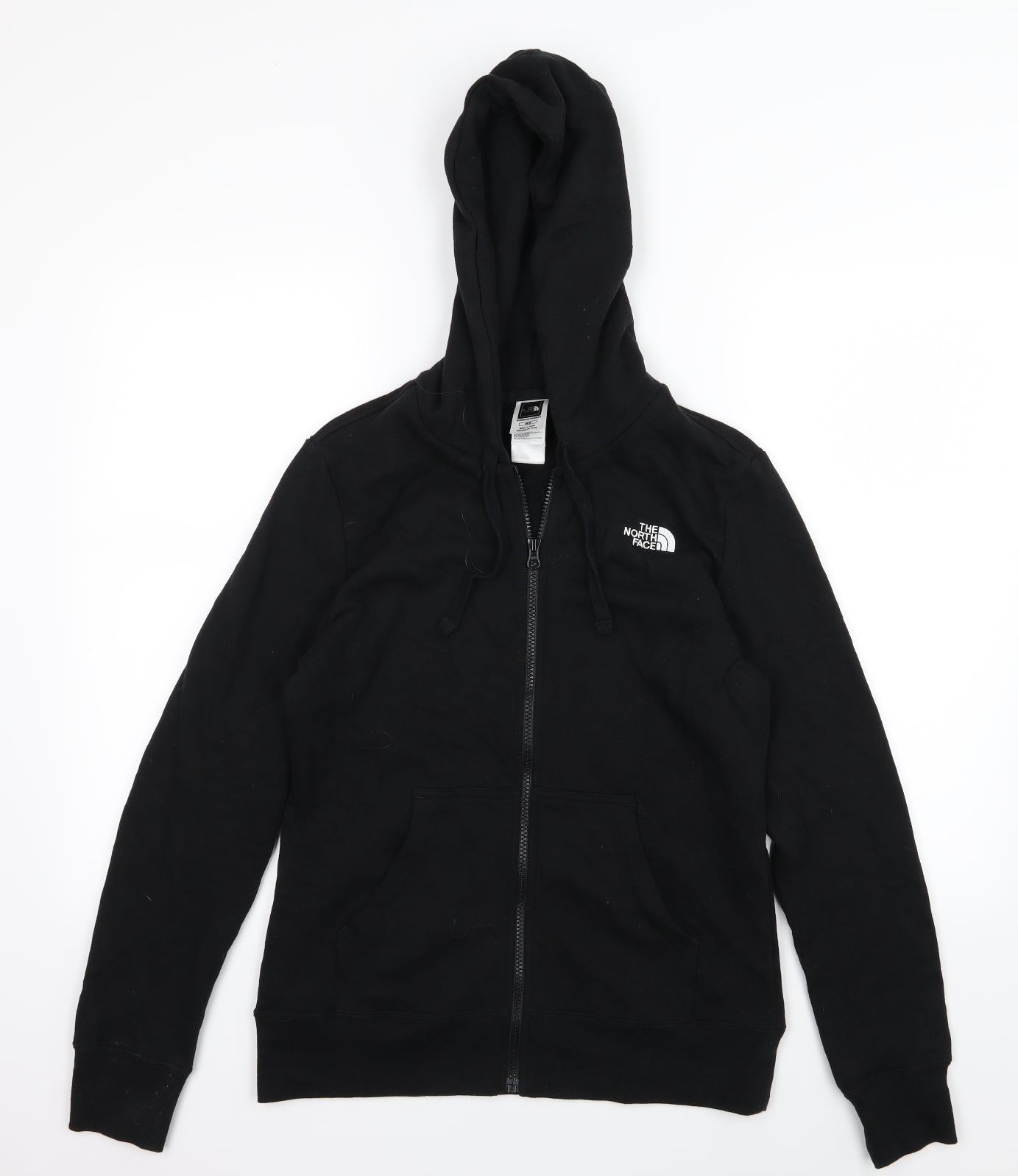 The North Face Womens Black  Jersey Full Zip Hoodie Size M