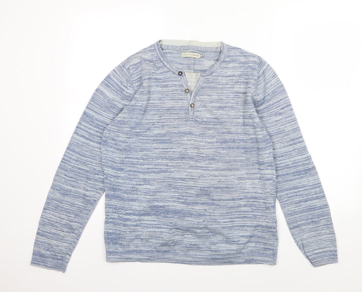 Celio Girls Blue Knit Pullover Jumper Size M