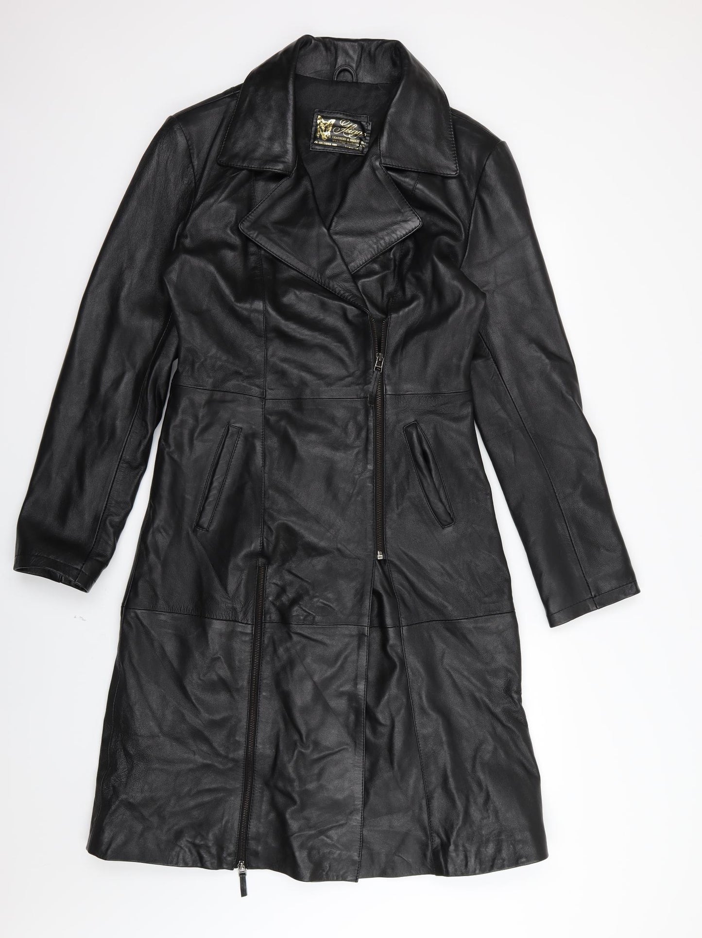 Higgs Womens Black   Overcoat Coat Size 2XL