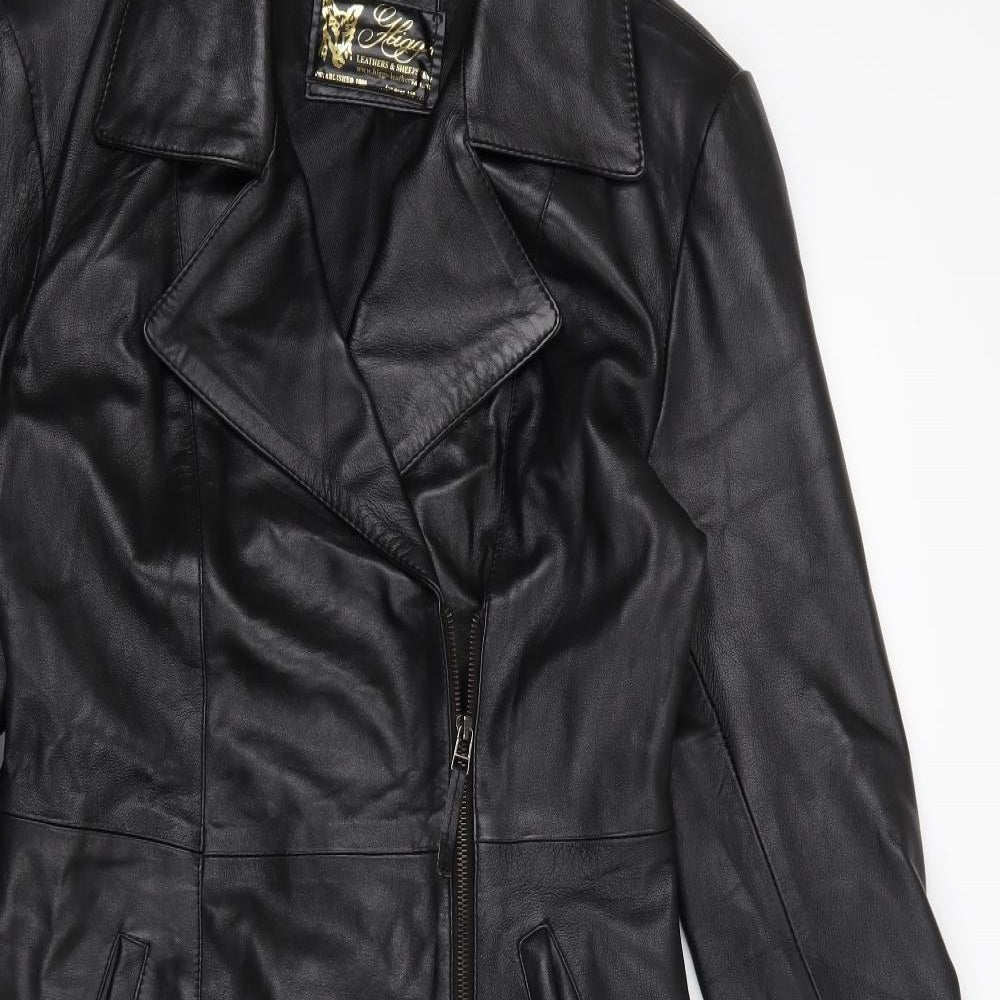 Higgs Womens Black   Overcoat Coat Size 2XL