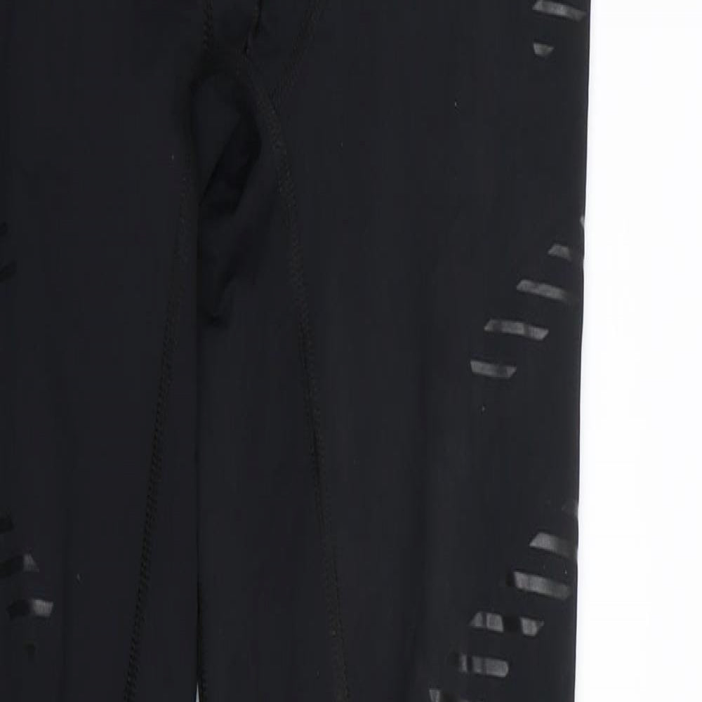 adidas Womens Black   Compression Leggings Size S L26 in