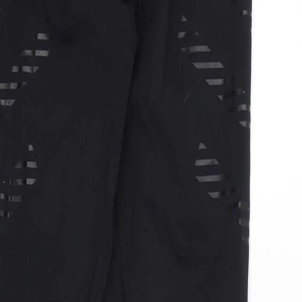 adidas Womens Black   Compression Leggings Size S L26 in