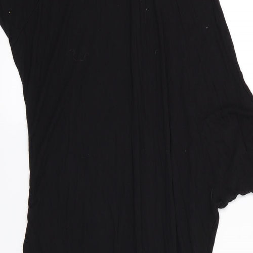 Prey of London Womens Black  Jersey T-Shirt Dress  Size S  - Aysemmetrical sleeves