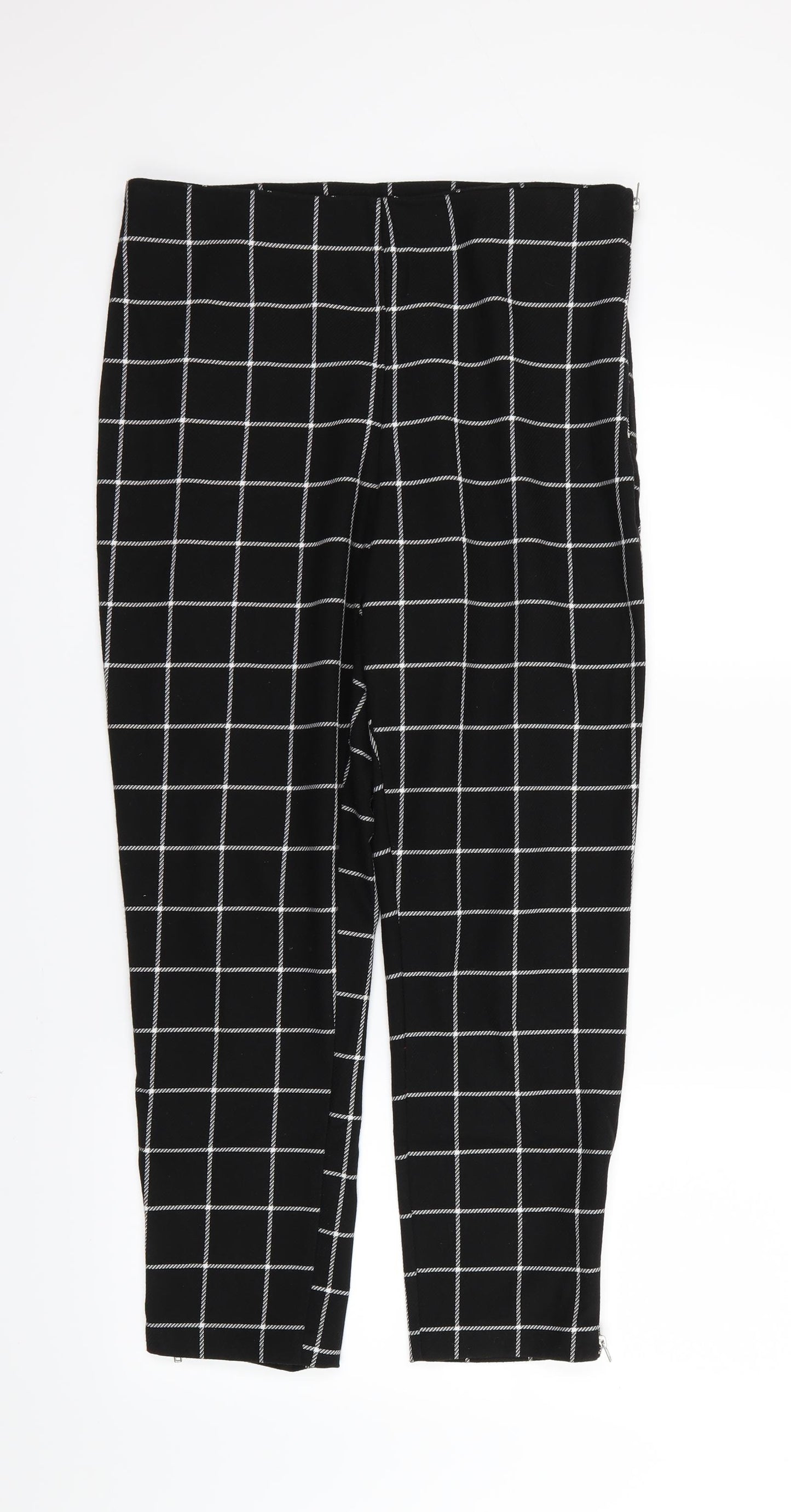 F&F Womens Red Striped  Trousers  Size 12 L27 in
