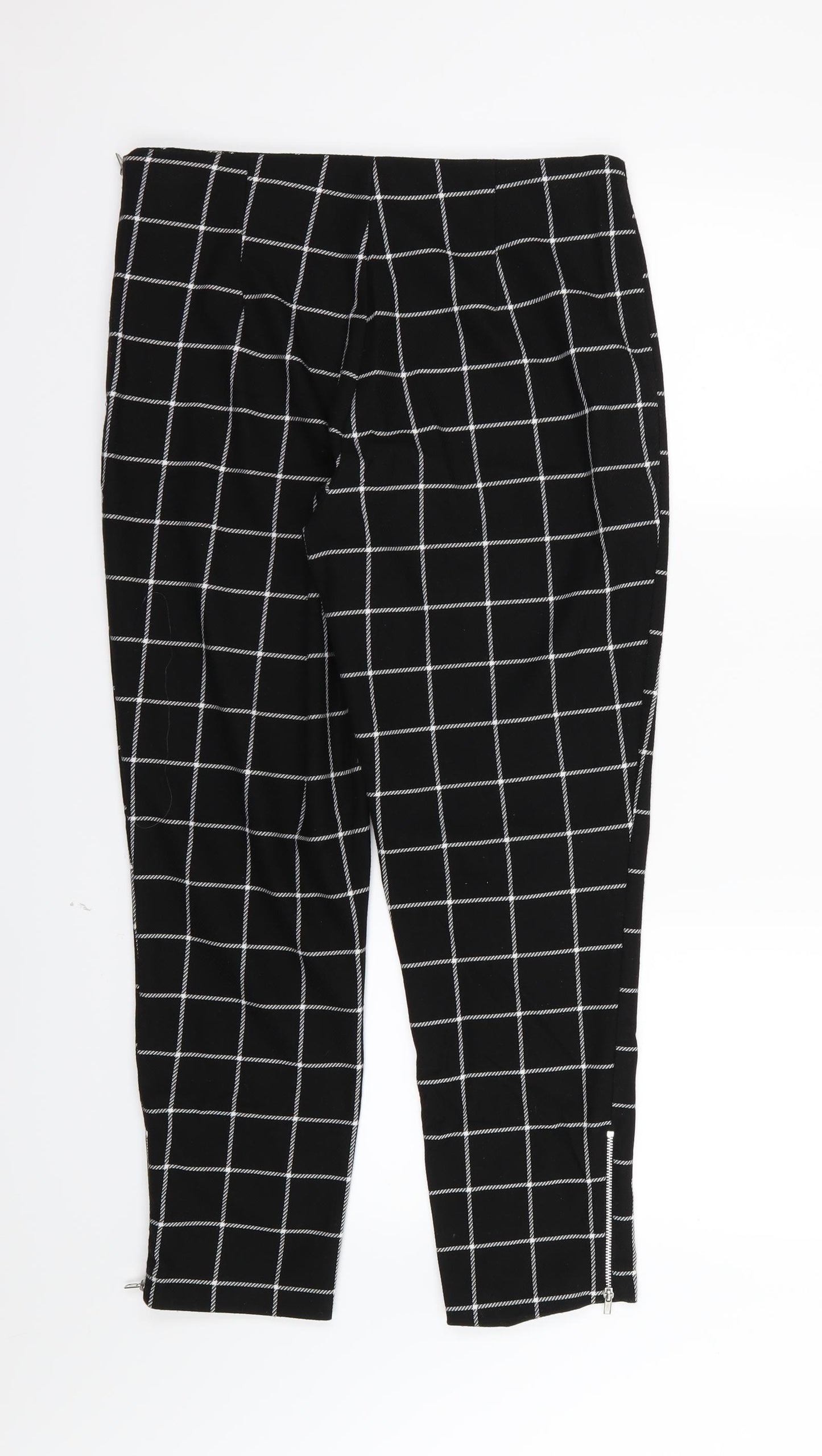 F&F Womens Red Striped  Trousers  Size 12 L27 in