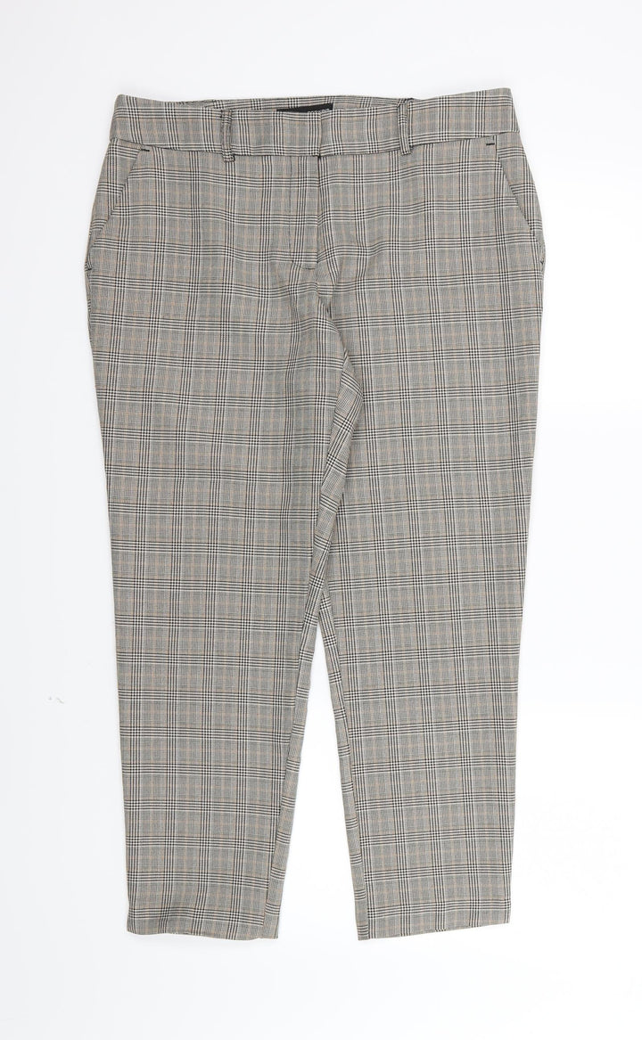 Dorothy Perkins Womens Multicoloured Striped Rayon Trousers Size 12 L25 in