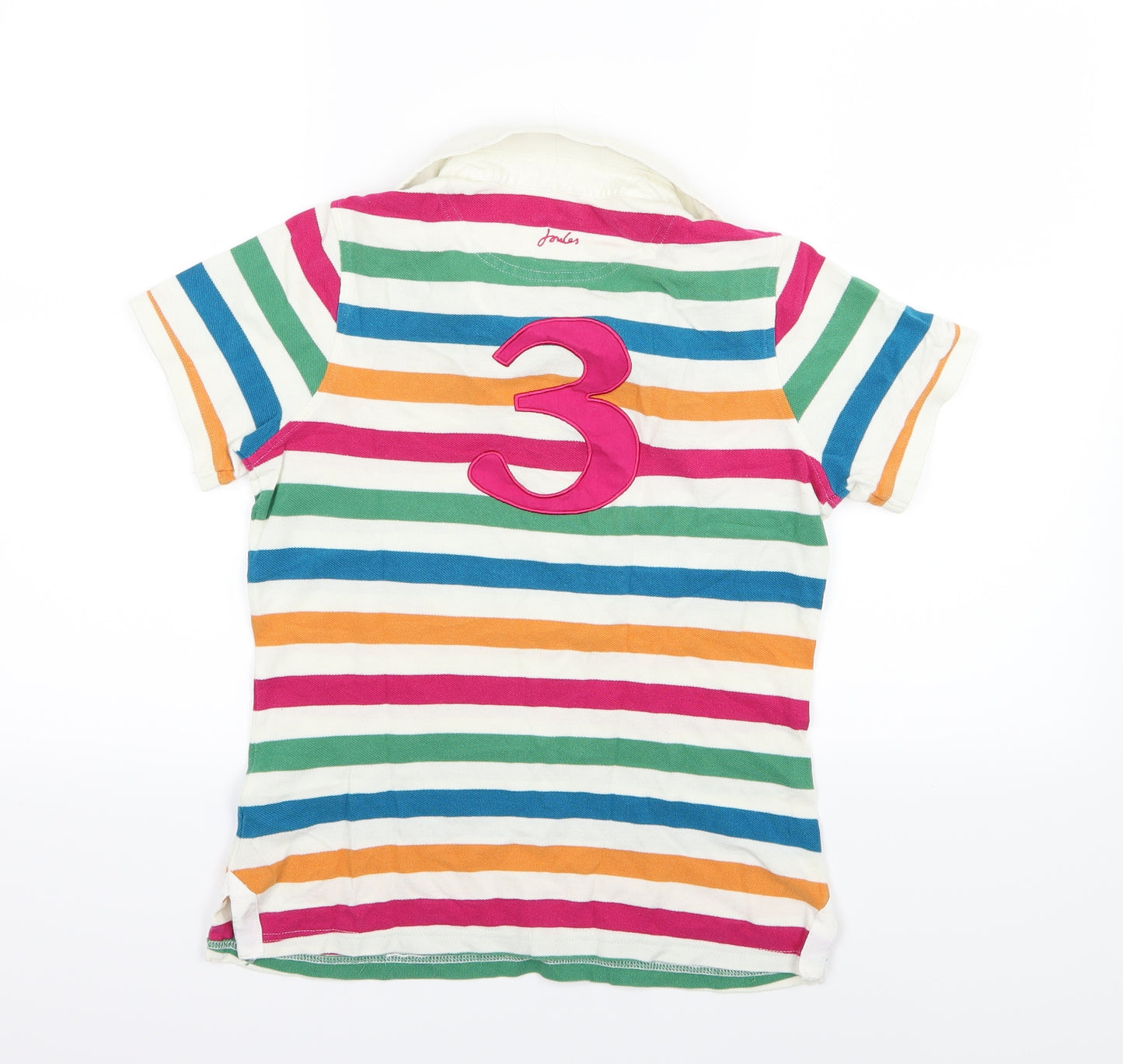 Joules Womens Multicoloured Striped  Basic Polo Size 8