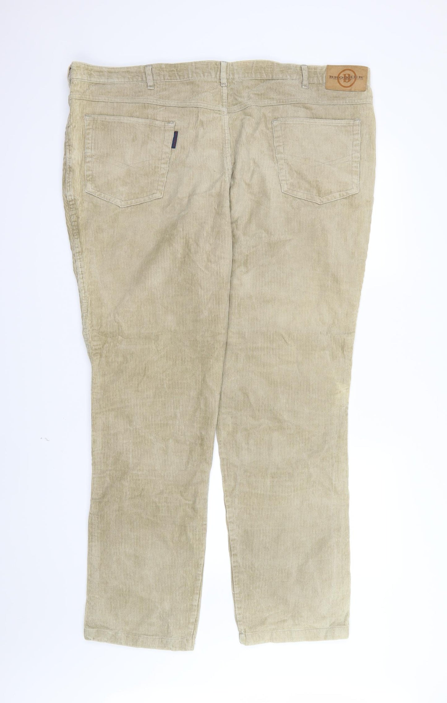 Brooker Mens Beige  Corduroy Trousers  Size 48 L31 in