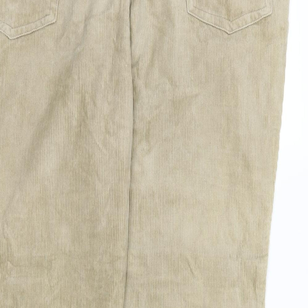 Brooker Mens Beige  Corduroy Trousers  Size 48 L31 in