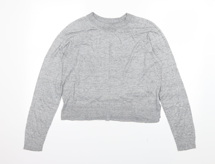 H&M Womens Grey  Knit Pullover Jumper Size M