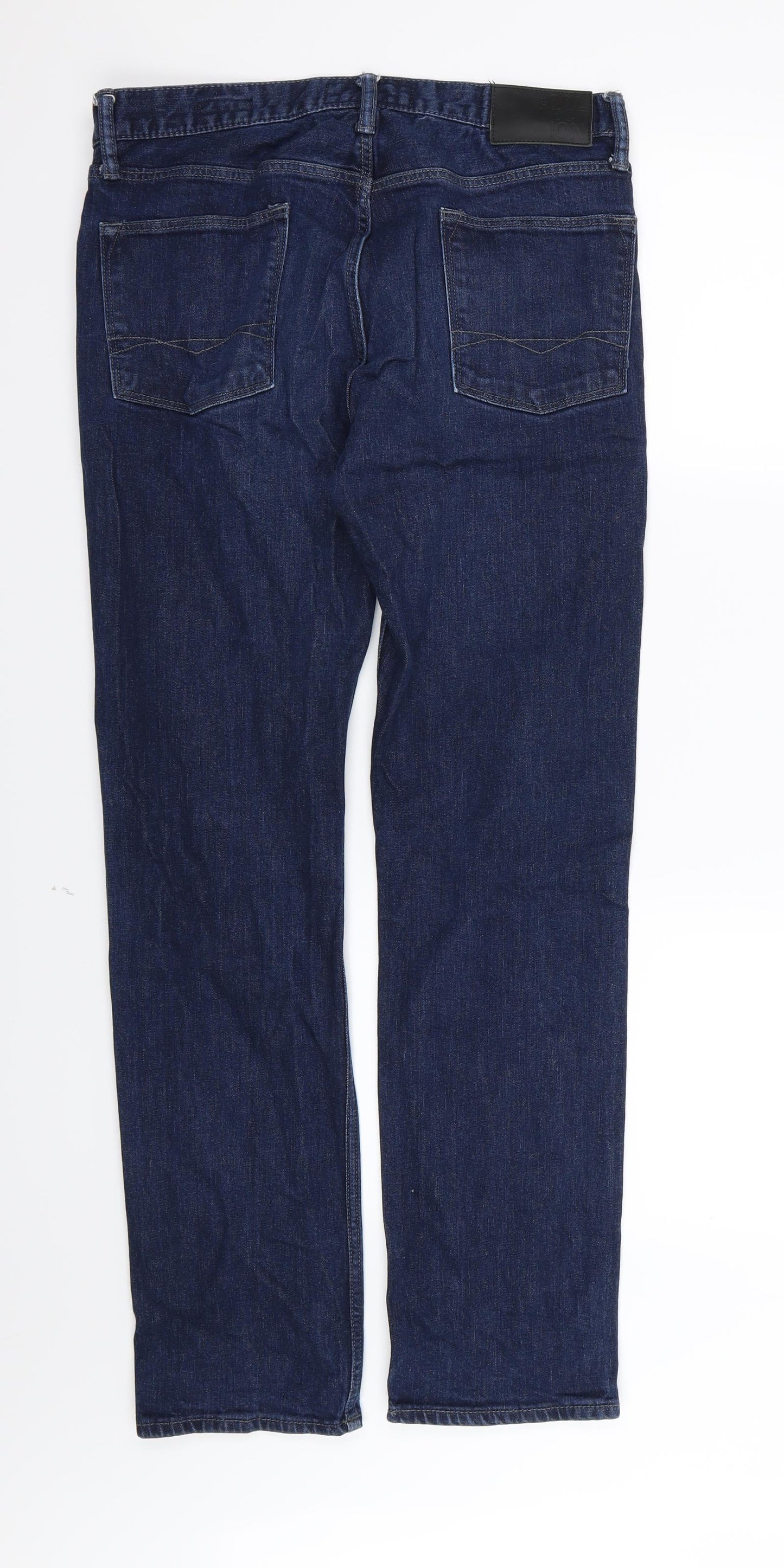 Debenhams Mens Blue  Denim Straight Jeans Size 32 L32 in