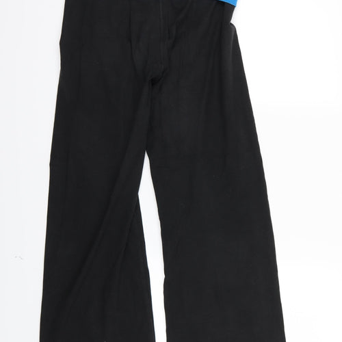 Reebok Womens Black  Jersey Track Pants Trousers Size S L27 in