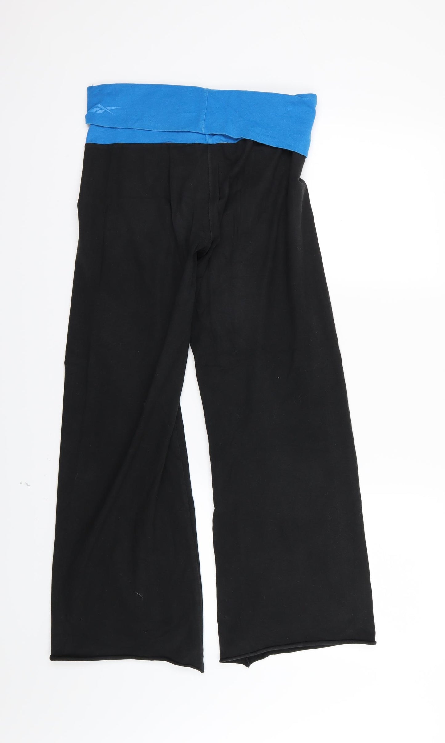 Reebok Womens Black  Jersey Track Pants Trousers Size S L27 in