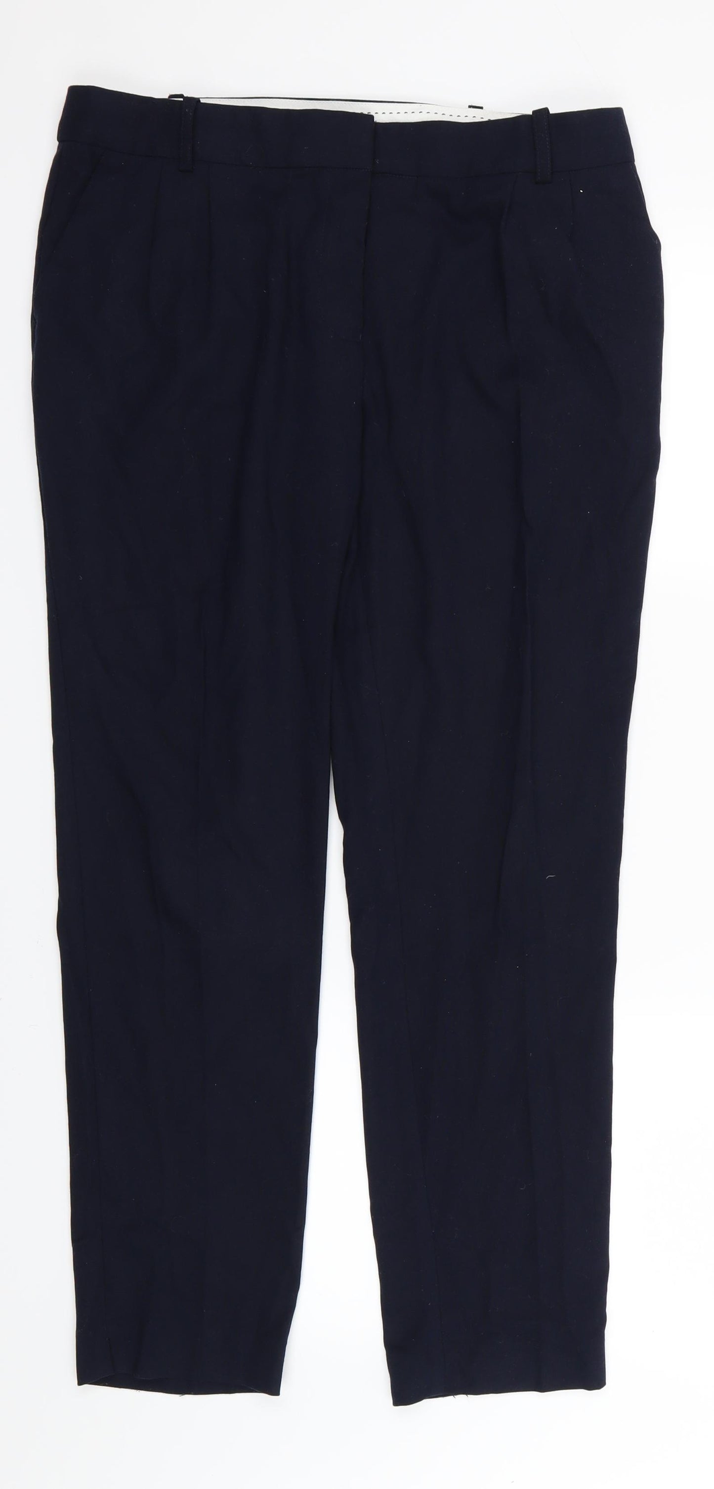 NEXT Womens Blue  Rayon Trousers  Size 12 L28 in
