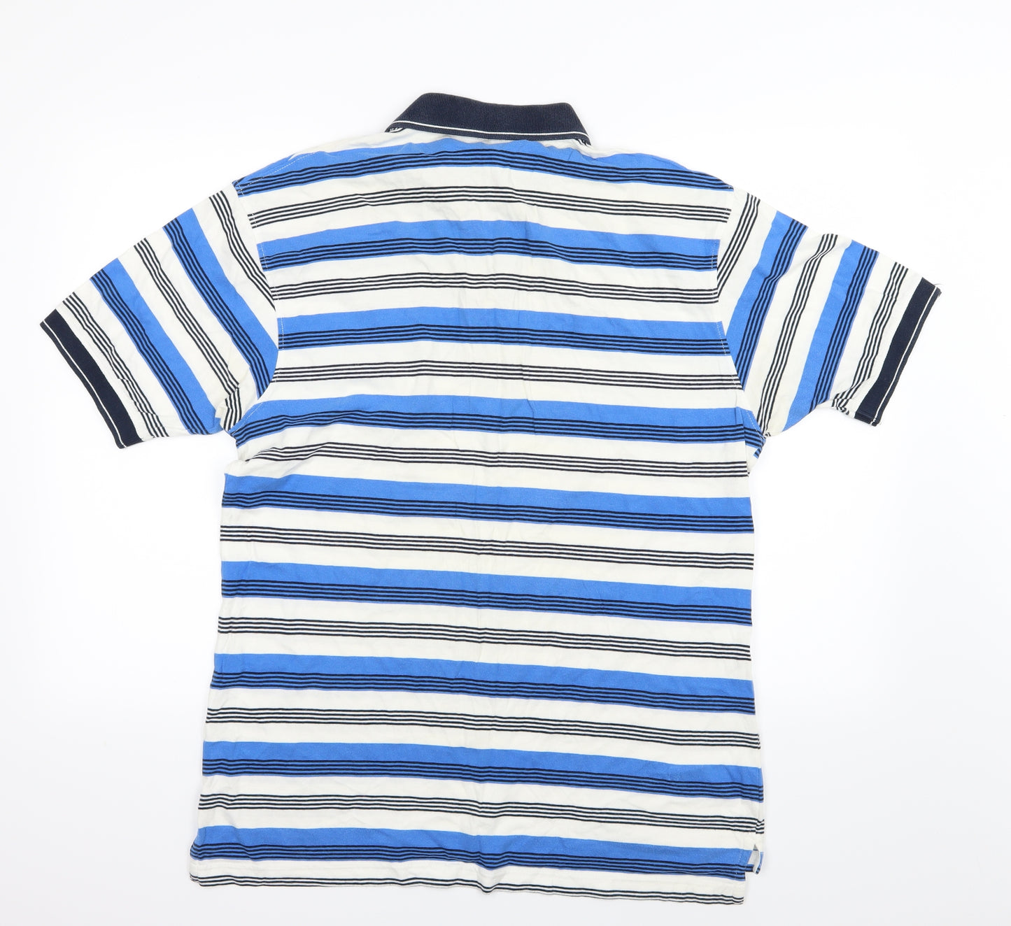 Champion Mens Blue Striped Jersey  Polo Size XL