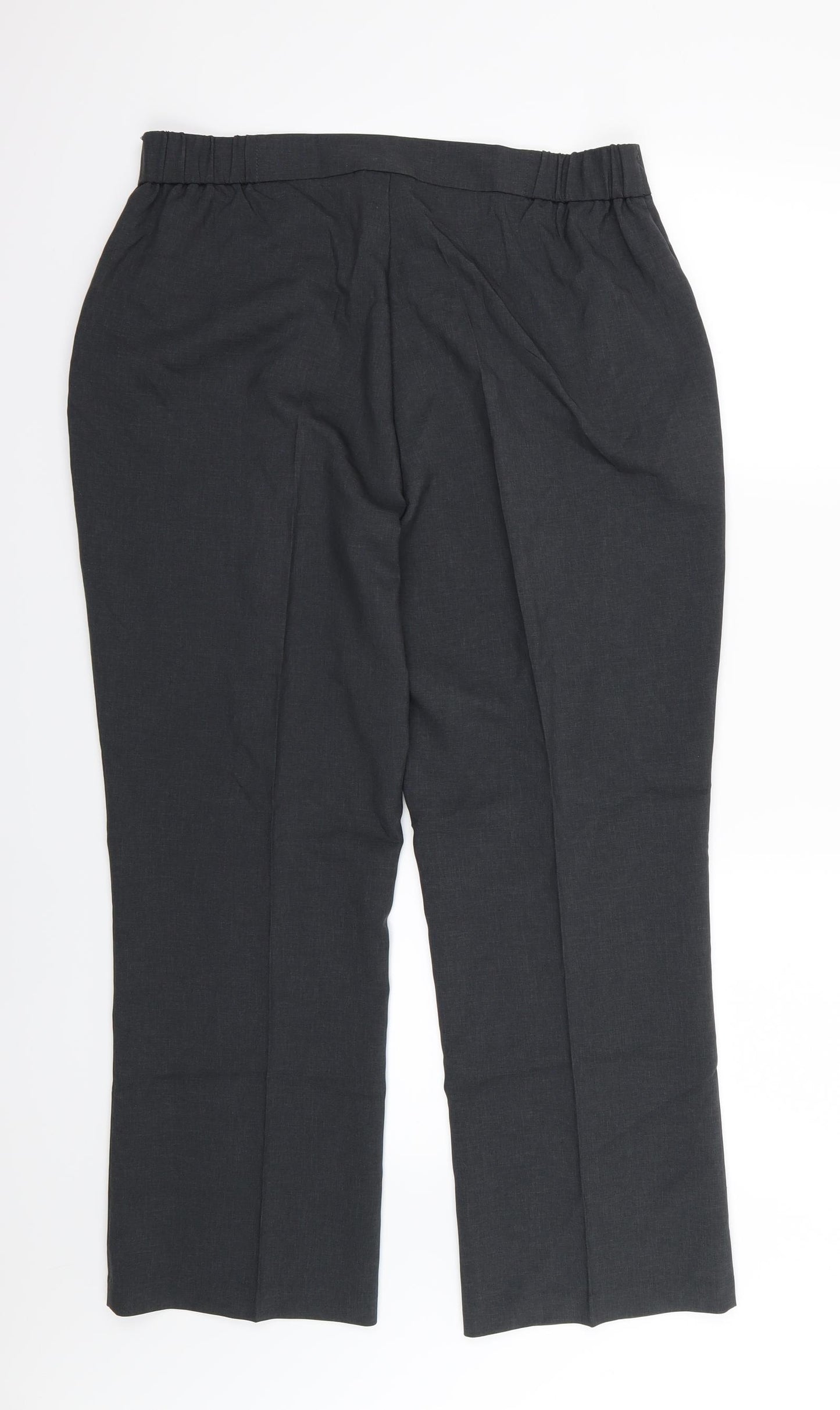 Damart Womens Grey  Rayon Trousers  Size 18 L27 in
