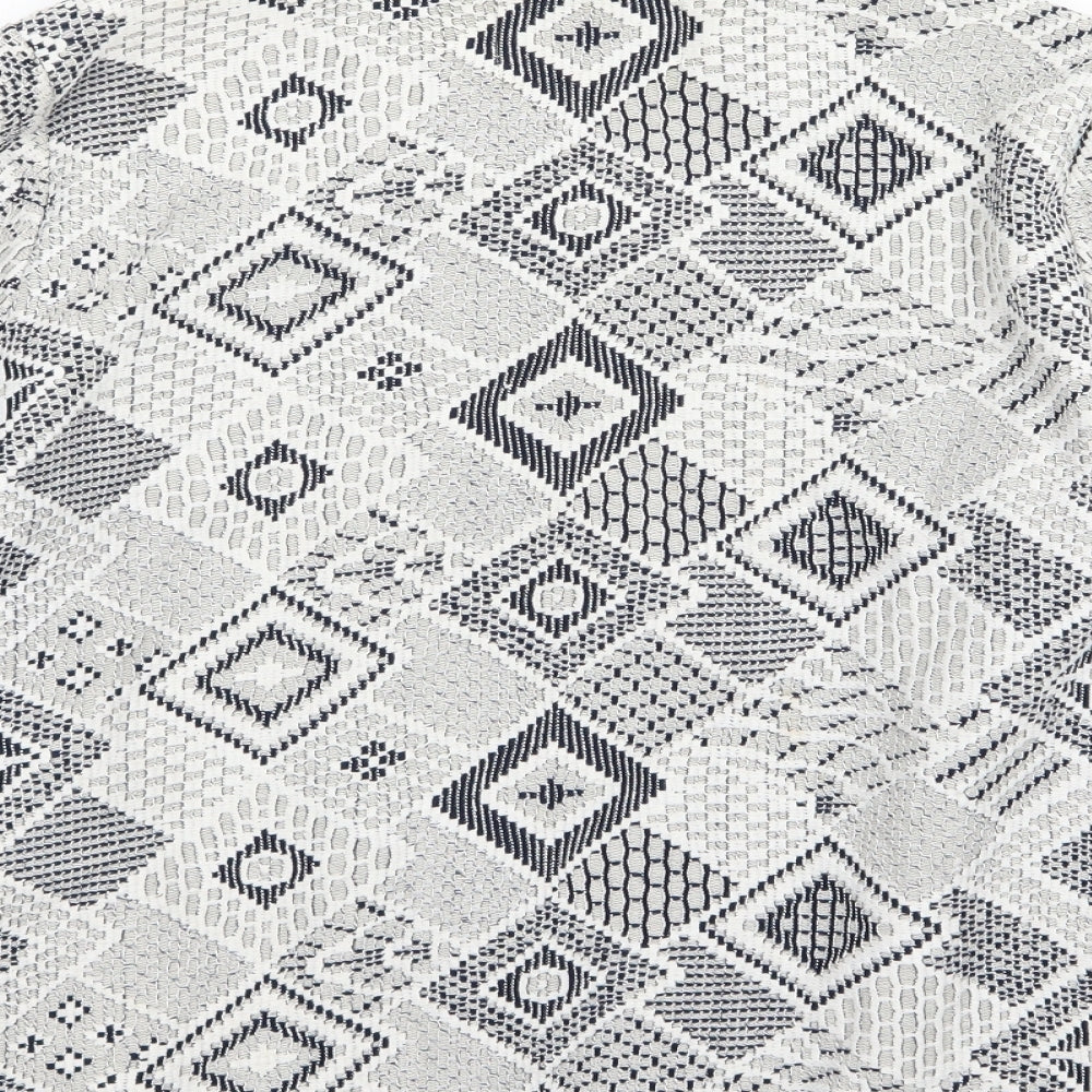 River Island Womens Grey Geometric  Jacket  Size 14