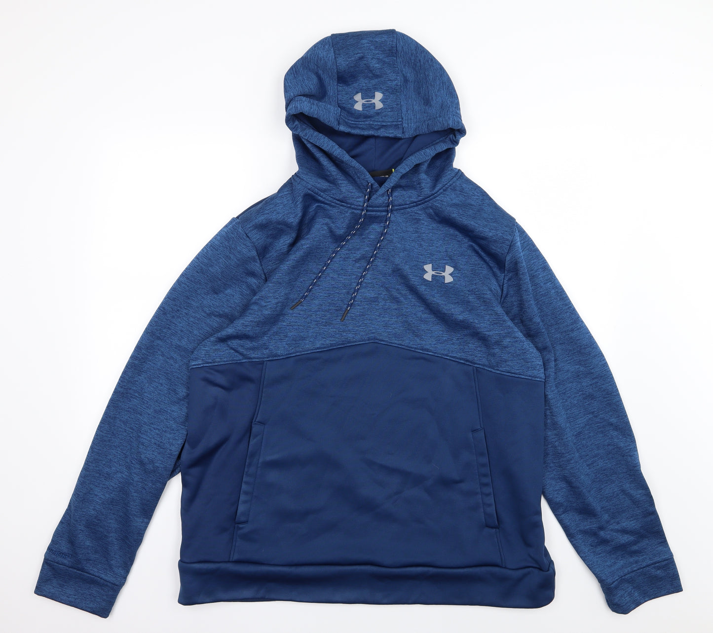 Under armour Mens Blue  Jersey Pullover Hoodie Size XL