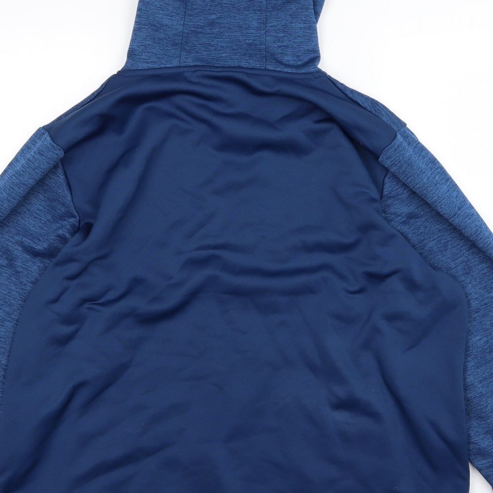 Under armour Mens Blue  Jersey Pullover Hoodie Size XL