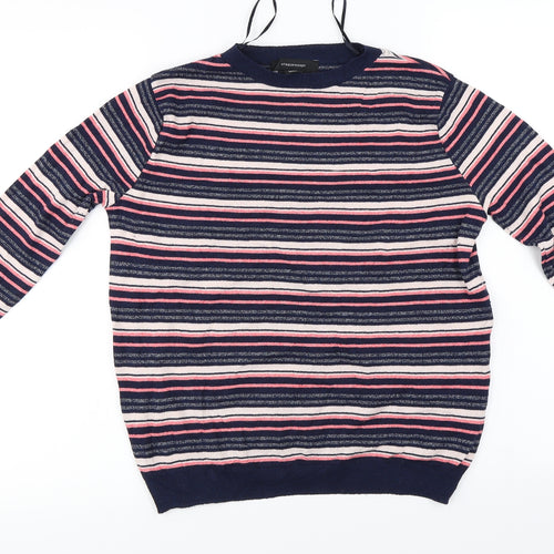Atmosphere  Womens Blue Striped  Pullover Jumper Size 8
