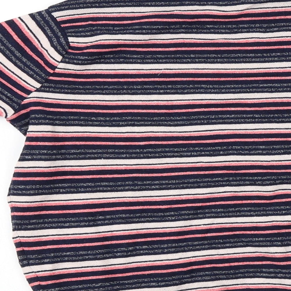 Atmosphere  Womens Blue Striped  Pullover Jumper Size 8