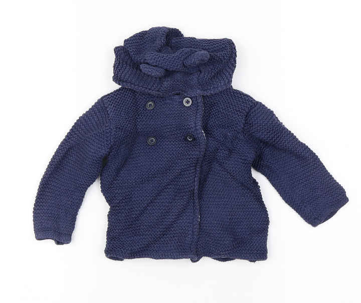 Marks and Spencer  Boys Blue   Cardigan Jumper Size 0-3 Months