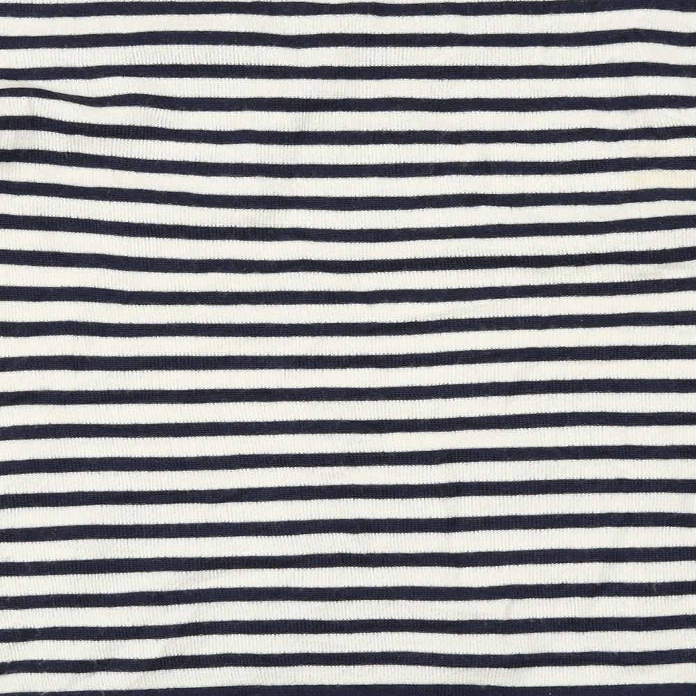 Marks and Spencer  Womens Ivory Striped  Pullover Jumper Size 10