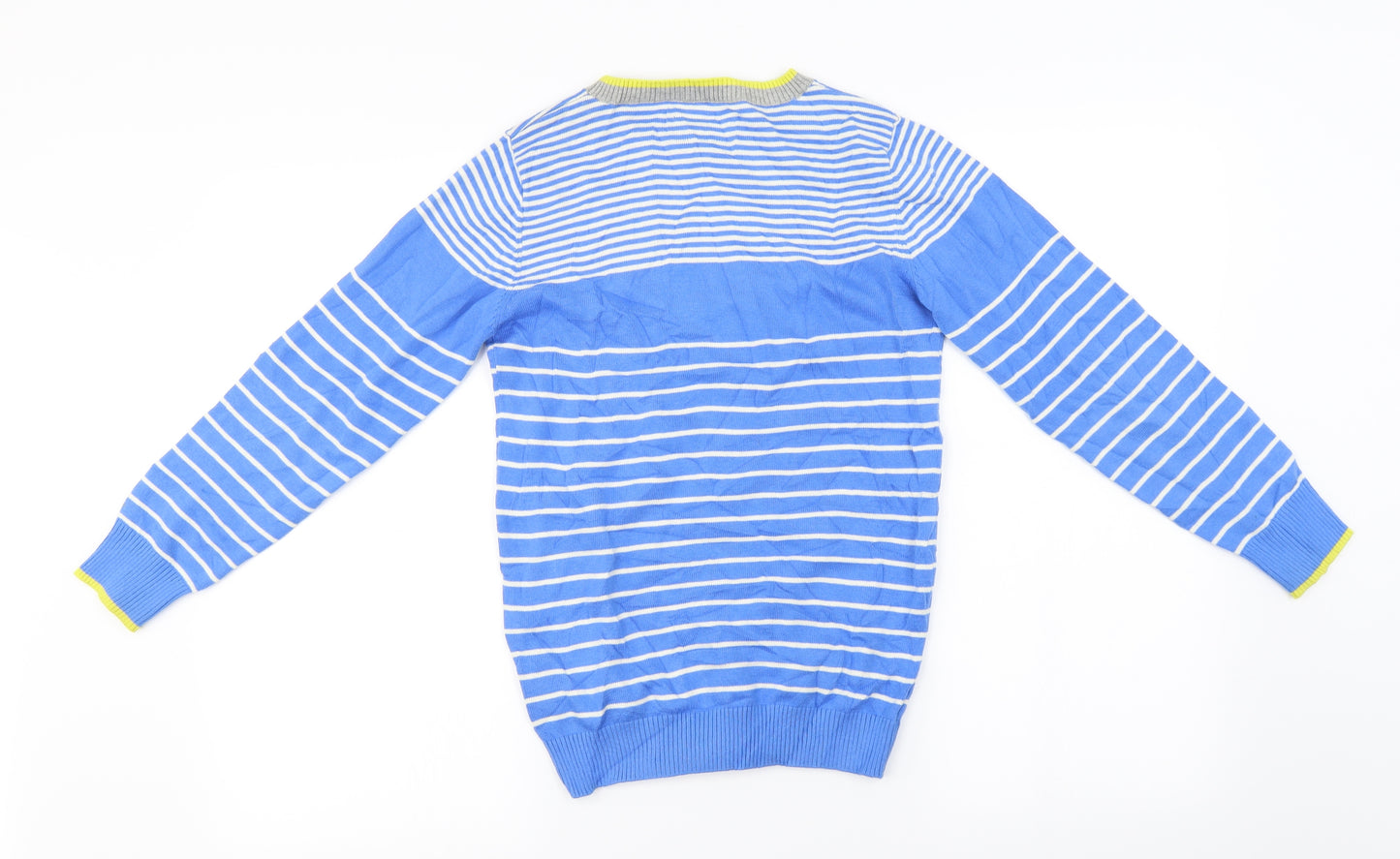 joules knitwear  Boys Blue Striped  Pullover Jumper Size 11-12 Years