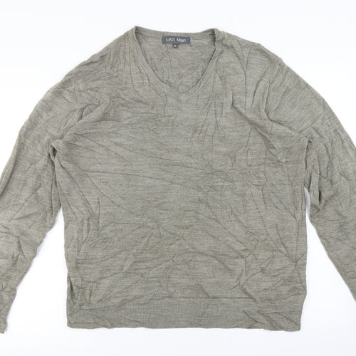 Marks and Spencer  Mens Brown   Pullover Jumper Size XL