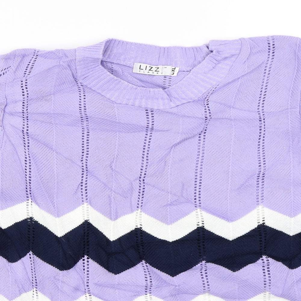 Lizzi Clarke  Womens Purple   Pullover Jumper Size L