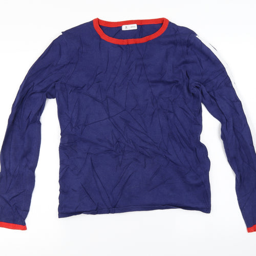 R Edition  Womens Blue   Pullover Jumper Size M