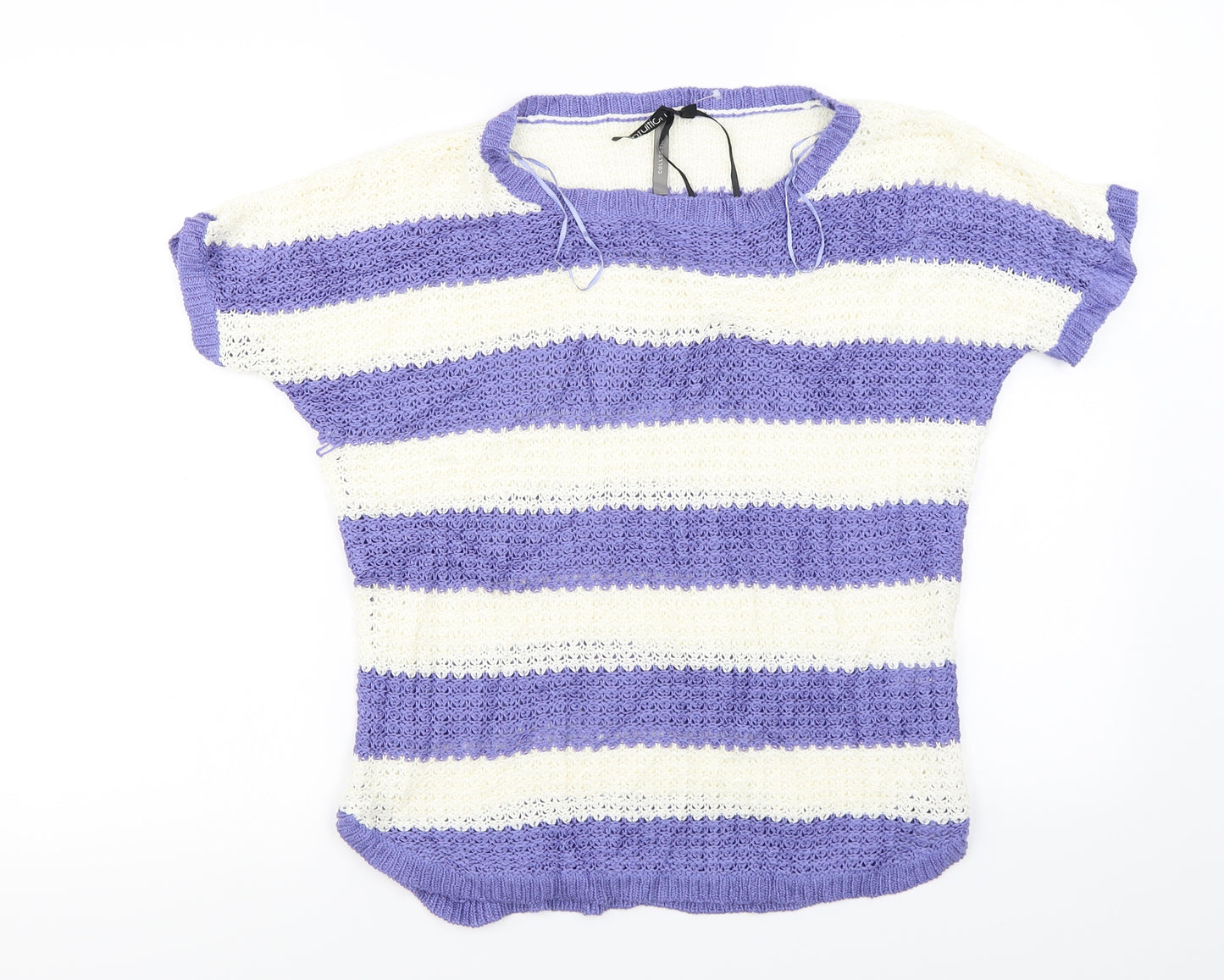 intuition  Womens Ivory Striped  Pullover Jumper Size 12