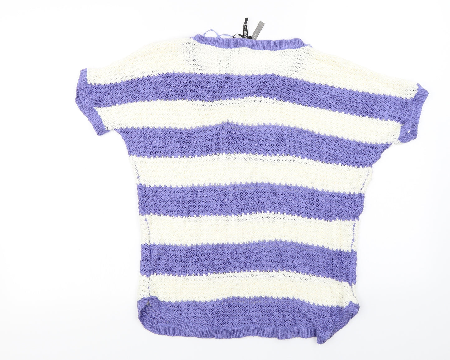 intuition  Womens Ivory Striped  Pullover Jumper Size 12