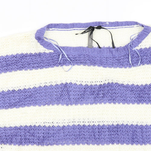intuition  Womens Ivory Striped  Pullover Jumper Size 12