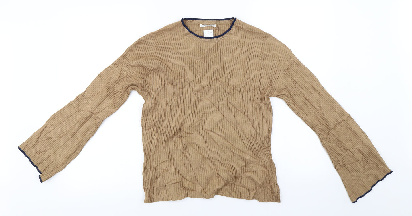 Zara Girls Brown   Pullover Jumper Size 12-13 Years