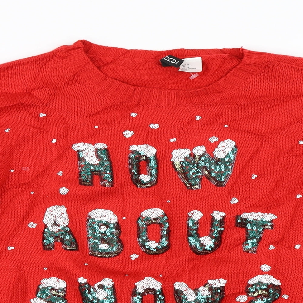 H&M Mens Red   Pullover Jumper Size M  - Christmas jumper