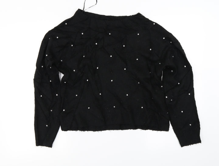 H&M Womens Black Pullover Jumper Size XS