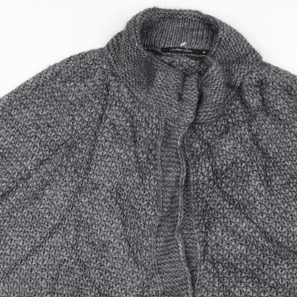 LAUREN VIDAL  Womens Grey   Cardigan Jumper Size M