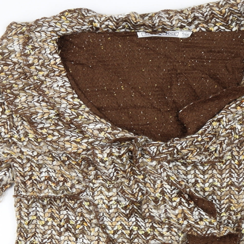 Preworn Womens Brown   Cardigan Jumper Size XL