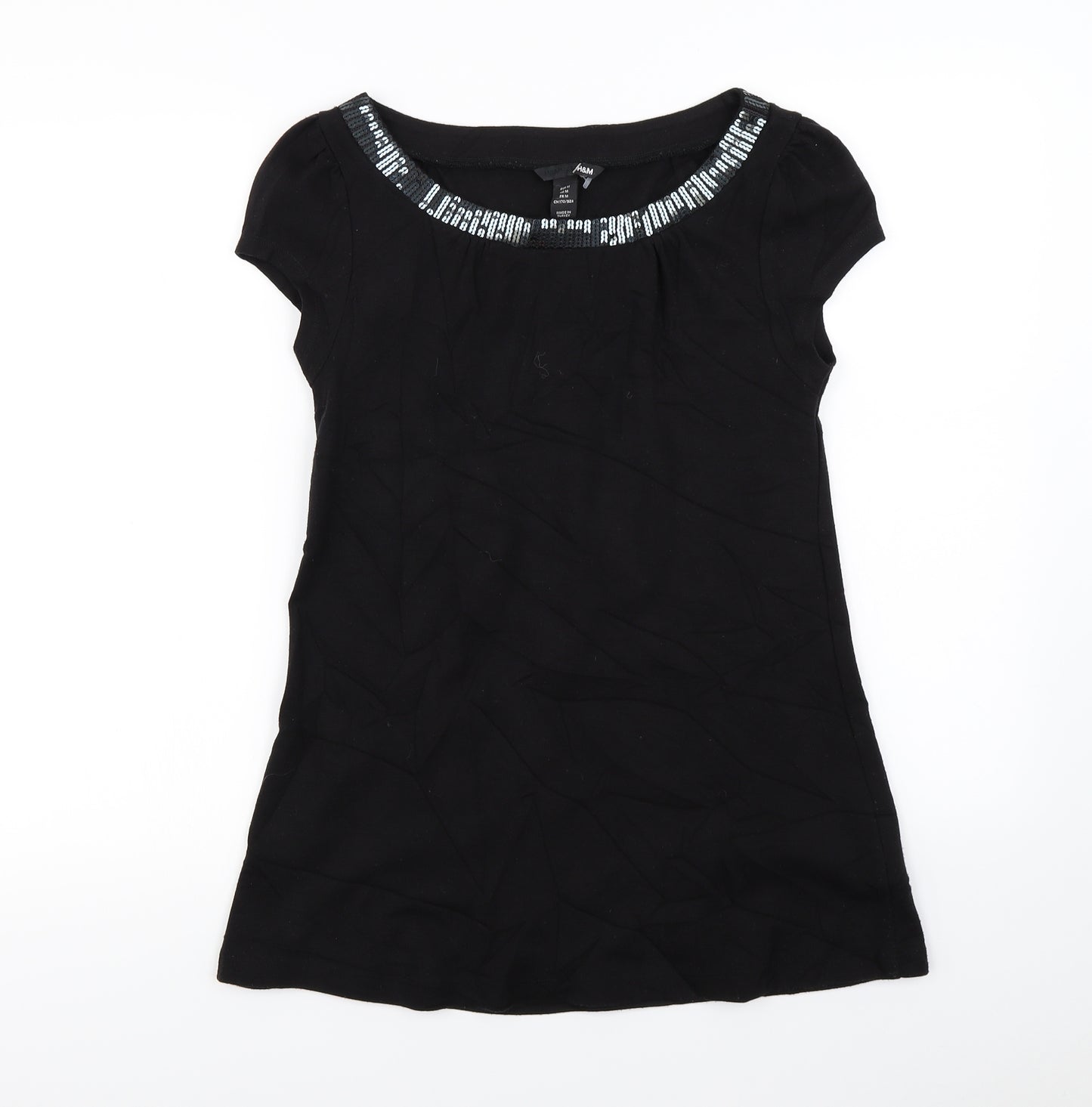 H&M Womens Black   Basic T-Shirt Size M