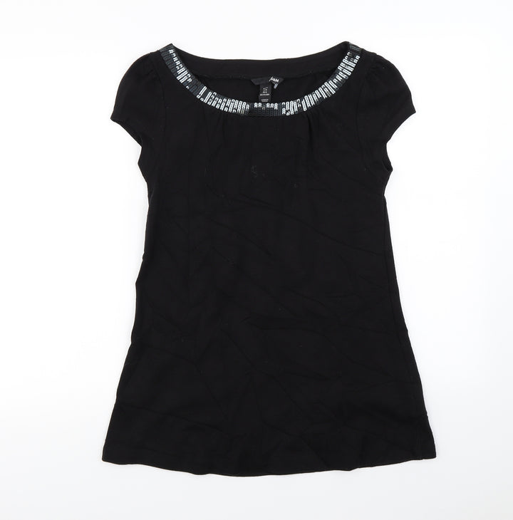 H&M Womens Black   Basic T-Shirt Size M